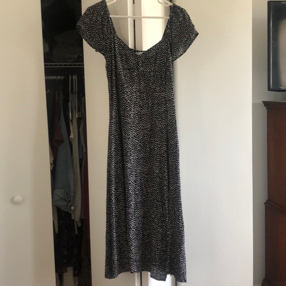 Leith Print High Slit Midi Dress - Picture 5 of 6